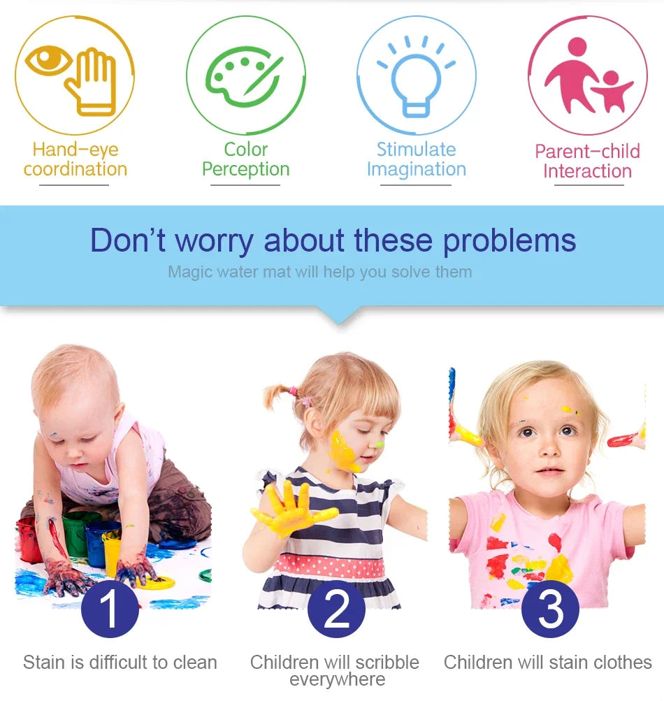 Tapis magique à l’eau grand format Montessori
