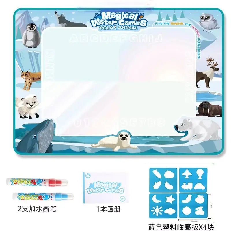 Tapis magique à l’eau grand format Montessori