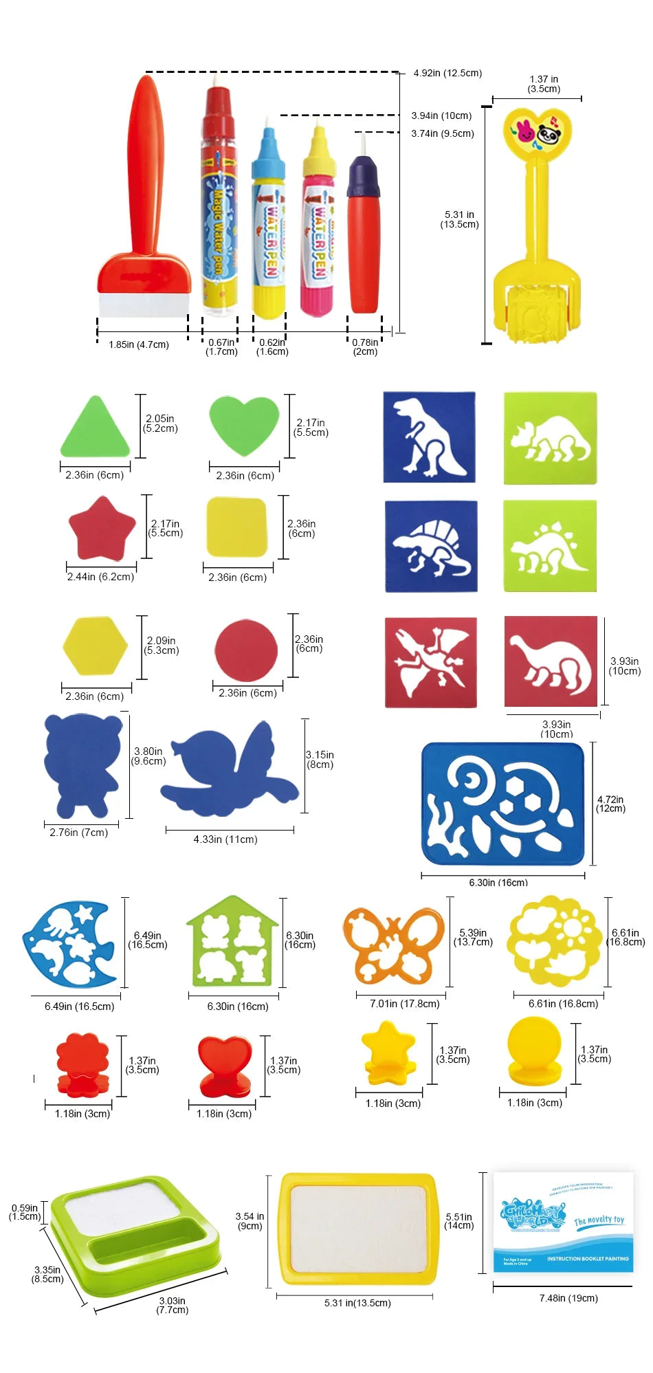 Tapis magique à l’eau grand format Montessori